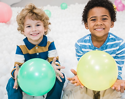 Two Boys in the ball pit