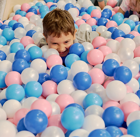 Boy in ballpit